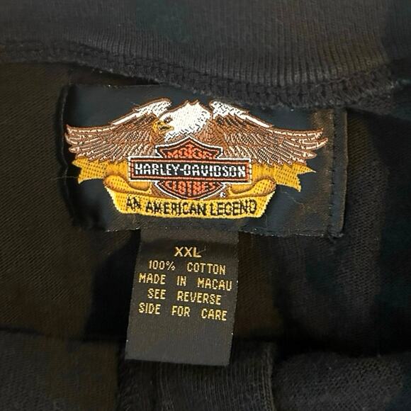 Harley-Davidson Men’s Vintage 1990’s V-Twin Power Long Sleeve Shirt Black XXL - Picture 8 of 8